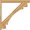 Ekena Millwork Merced Block Rough Sawn Outlooker, Western Red Cedar, 6"W x 48"D x 48"H OUT06X48X48MRC05RWR - alternate 2